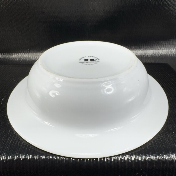 Tientsin Porcelain TP Stoneware Ashtray Dish Bowl With Floral Pattern Design - Picture 9 of 11